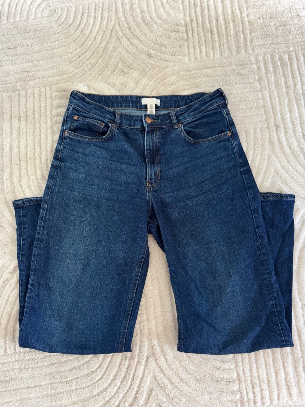 H&M Indigo Wide-Leg Jeans